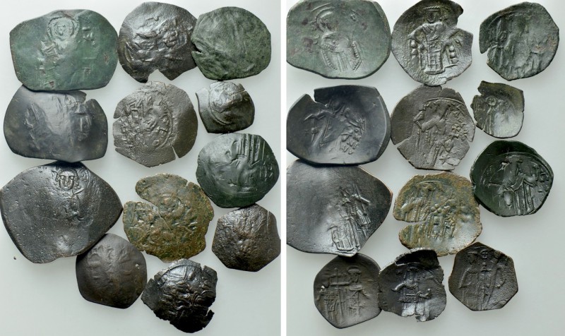 12 Byzantine Skyphates. 

Obv: .
Rev: .

. 

Condition: See picture.

W...