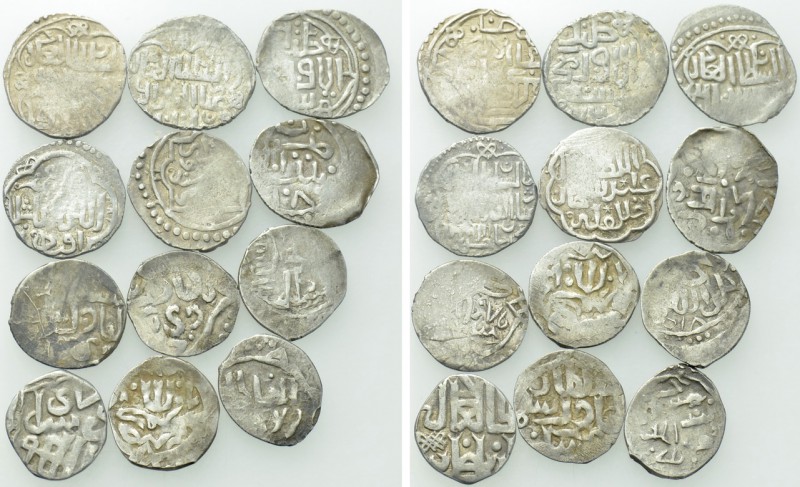 12 Coins of the Golden Horde. 

Obv: .
Rev: .

. 

Condition: See picture...