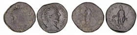 Marco Aurelio. Sestercio. AE. (161-180). Lote de 2 monedas. BC.