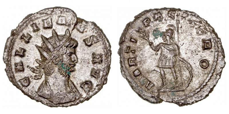 Galieno. Antoniniano. VE. (253-268). R/MARTI PACIFERO. 3.14g. RIC.236. MBC/MBC-.