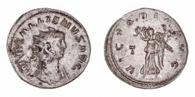 Galieno. Antoniniano. VE. Roma. (253-268). R/VICTORIA AVG. Victoria estante a la izq., delante T. 4.00g. RIC.300. MBC.