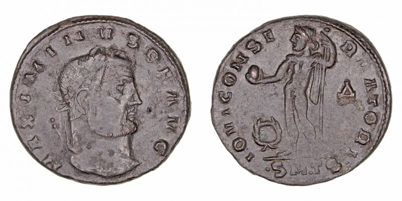 Maximino Daza. Follis. AE. (305-313). R/IOVI CONSERVATORI, en exergo SMTS. 5.46g...