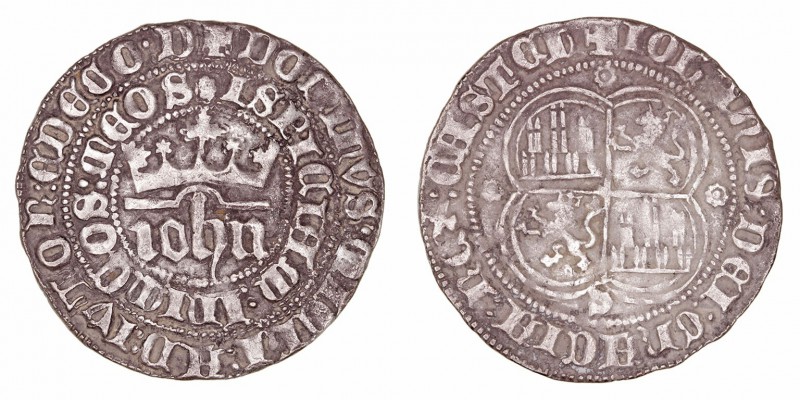 Corona Castellano Leonesa. Juan I. Real. AR. Sevilla. Con S extremo inferior del...