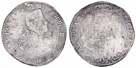 Felipe IV. Ducatón. AR. Amberes. 1637. 26.88g. Vicenti 1227. Oxidaciones limpiadas. BC.