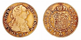 Carlos III. Escudo. AV. Madrid DV. 1788. 3.28g. Cal.630. BC+.