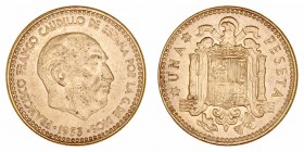 Estado Español. Peseta. AE. 1953 *19-61. 3.60g. Cal.87. SC-.