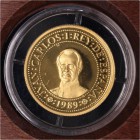 Juan Carlos I. 20000 Pesetas. AV. 1989. Quinto Centenario. Serie I (oro de 999 milésimas). 6.75g. En estuche original, encapsulado y con certificado. ...