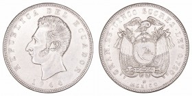 Ecuador. 5 Sucres. AR. Méjico. 1944. 24.98g. KM.79. EBC.