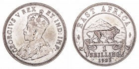 Gran BretañaJorge V. Shilling. Cuproníquel. 1923. East Africa. KM.-. MBC-.