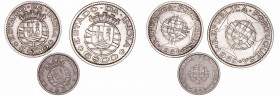 India Portuguesa. Cuproníquel. Lote de 3 monedas. 60 Centavos 1958, 3 Escudos 1958 y 6 Escudos 1959. EBC a MBC+.