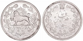 Irán. 5000 Dinar. AR. (1902). Muzaffar al Din Shah. 22.97g. KM.976. EBC.