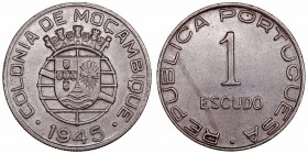 Portugal. Escudo. AE. 1945. Acuñación para Mozambique. KM.74. MBC+/EBC-.