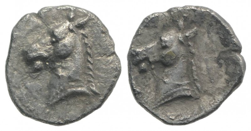 Southern Apulia, Tarentum, c. 325-280 BC. AR Three-Quarter Obol (8mm, 0.36g, 10h...