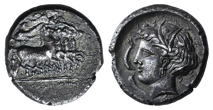 Sicily, Lilybaion (as ‘Cape of Melkart’), c. 330-305 BC. AR Tetradrachm (22mm, 1...