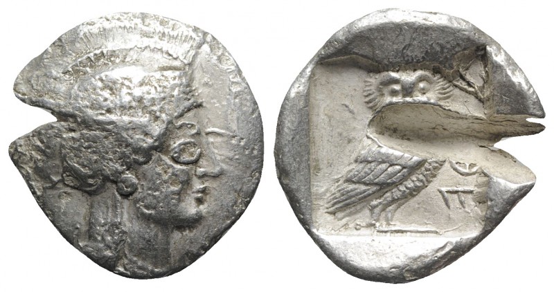 Attica, Athens, c. 510-500/490 BC(?). AR Tetradrachm (29mm, 16.94g, 12h). Easter...