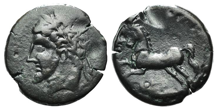 Kings of Numidia, Massinissa or Micipsa (203-148 BC or 148-118 BC). Æ Unit (27mm...