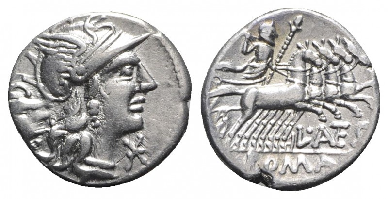 L. Antestius Gragulus, Rome, 136 BC. AR Denarius (18mm, 4.00g, 2h). Helmeted hea...