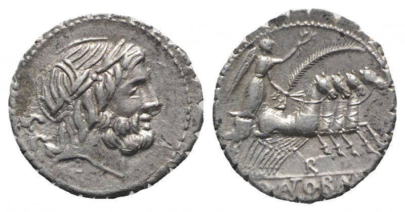 Q. Antonius Balbus, Rome, 83-82 BC. AR Serrate Denarius (18mm, 4.00g, 9h). Laure...