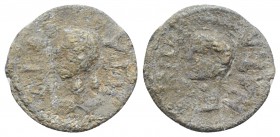 Roman PB Tessera, c. 1st century BC - 1st century AD (21mm, 3.52g). FORT NATA, Bare head l. R/ Bare head l.; uncertain legend. Near VF