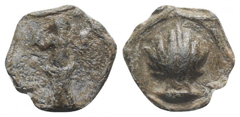 Roman PB Tessera, c. 1st century BC - 1st century AD (15mm, 3.13g, 12h). Venus s...
