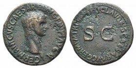 Germanicus (died AD 19). Æ As (29mm, 10.86g, 6h). Rome, 42-3. Bare head r. R/ Legend around large S • C. RIC I 106 (Claudius). Brown patina, roughness...