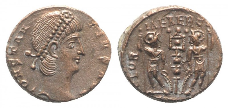 Constantius II (337-361). Æ (14mm, 2.41g, 12h). Uncertain mint. Diademed head r....