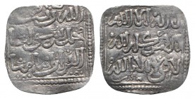 Islamic, Merinids of North Africa. Anonymous, 12th century. AR Half Dirham (15mm, 0.90g, 12h). Fas mint. ND. A-530; Hazard 1145. VF