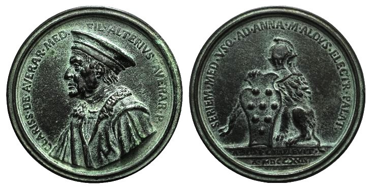 Chiarissimo Medici (c. 1331-1388). Æ Medal 1739 (83mm), by Antonio Francesco Sel...