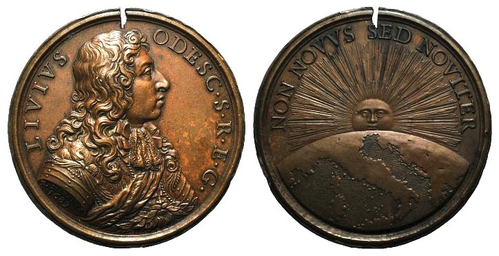 Livio I Odescalchi, Duke of Bracciano (1652-1713). Cast Bronze Medal 1689 (64mm)...