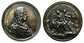 Antonio Cocchi (1695-1758), physician, philosopher and man of letters. Æ Medal 1745 (84mm), by Antonio Selvi. ANT COCCHIVS PHIL MED ANAT ANTIQ FLOREN ...