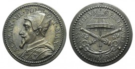 Papal, Alessandro VII (1655-1667). Æ Medal 1656 (33mm, 20.83g, 12h), opus G. Morone. Miselli 663; Mazio 253. EF