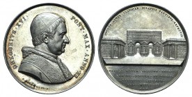 Papal, Gregorio XVI (1831-1846). AR Medal 1841 (43mm, 32.60g, 1h), opus G. Girometti. GREGORIVS XVI PONT MAX ANNO XI, Bust r. R/ DVCTVS AQVAE CLAVDIAE...