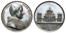 Papal, Gregorio XVI (1831-1846). AR Medal 1844 (43mm, 33.91g, 12h), opus G. Cerbara. GREGORIVS XVI PONT MAX AN XIV, Bust r. R/ VALETVDINARIO INCVRABIL...