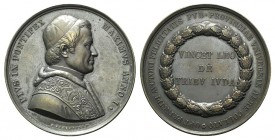 Papal, Pio IX (1846-1878). Æ Extraordinary Medal 1846 (57mm, 96.05g, 12h), opus P. Girometti. Bartolotti I, 34. EF