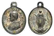 Papal, Leone XIII (1878-1903). AR Medal 1878 (31mm, 9.05g, 12h), opus F. Bianchi. LEO XIII PONTIFEX MAXIMVS, Bust l. R/ SINE LABE CONCEPTA, Madonna. M...
