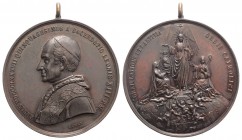 Papal, Leone XIII (1878-1903). Æ Medal 1887 (40mm, 48.40g). Medaglia Straordinaria per il 50° dell’ordinazione sacerdotale del Pontefice. Rare, Good E...