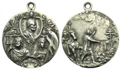 Papal, Pio X (1903-1914). Medal 1913 (40mm, 24.70g, 12h), opus Kissing Heinrich. CM 80. Good EF