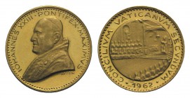 Papal, Giovanni XXIII (1958-1963). AV Medal 1962 (20mm, 5.04g, 12h), opus Costantino Affer. Modesti 180. Good VF