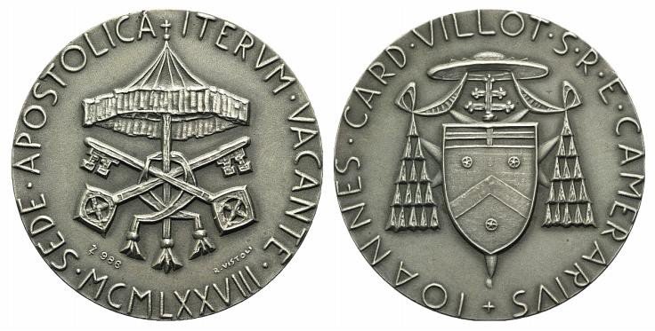 Papal, II Sede Vacante 1978. AR Medal (40mm, 30.87g, 12h). Issued from Cardinale...