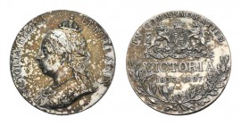 Great Britain, Victoria (1837-1901). AR Medal, commemorating Diamond Jubilee 1837-1897 (37mm, 28.78g, 12h). Metal spots, Good VF