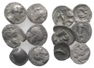 Magna Graecia, lot of 6 AR Fractions, to be catalog. Lot sold as is, no return