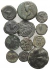 Lot of 12 Æ Greek and Late Roman coins, to be catalog. Lot sold as is, no return