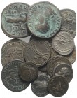 Mixed lot of 16 Greek and Roman AR and Æ coins, to be catalog. Lot sold as is, no return