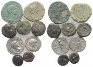 Lot of 9 Greek and Roman AR and Æ coins, to be catalog. Lot sold as is, no return
