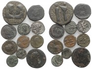 Lot of 11 Greek, Roman and Byzantine Æ coins, to be catalog. Lot sold as is, no return