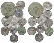 Lot of 10 Roman Republican and Roman Imperial AR and Æ coins, to be catalog. Lot sold as is, no return