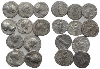 Lot of 10 Roman Imperial AR Denarii, to be catalog. Lot sold as is, no return