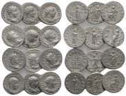 Lot of 12 Roman Imperial AR Antoninianii, to be catalog. Lot sold as is, no return