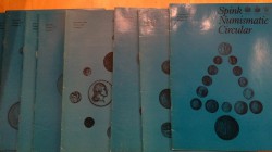 AA.VV. Spink Numismatic Circular. Lotto di 10 riviste: No. 1, vol. XCI, February 1983, No 2, vol. XCI, March 1983, No. 3, vol. XCI, April 1983, No. 4,...