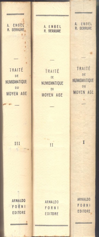 ENGEL A – SERRURE R. – Traite de numisatique du Moye Age. Bologna, 1964\80. 3 vo...